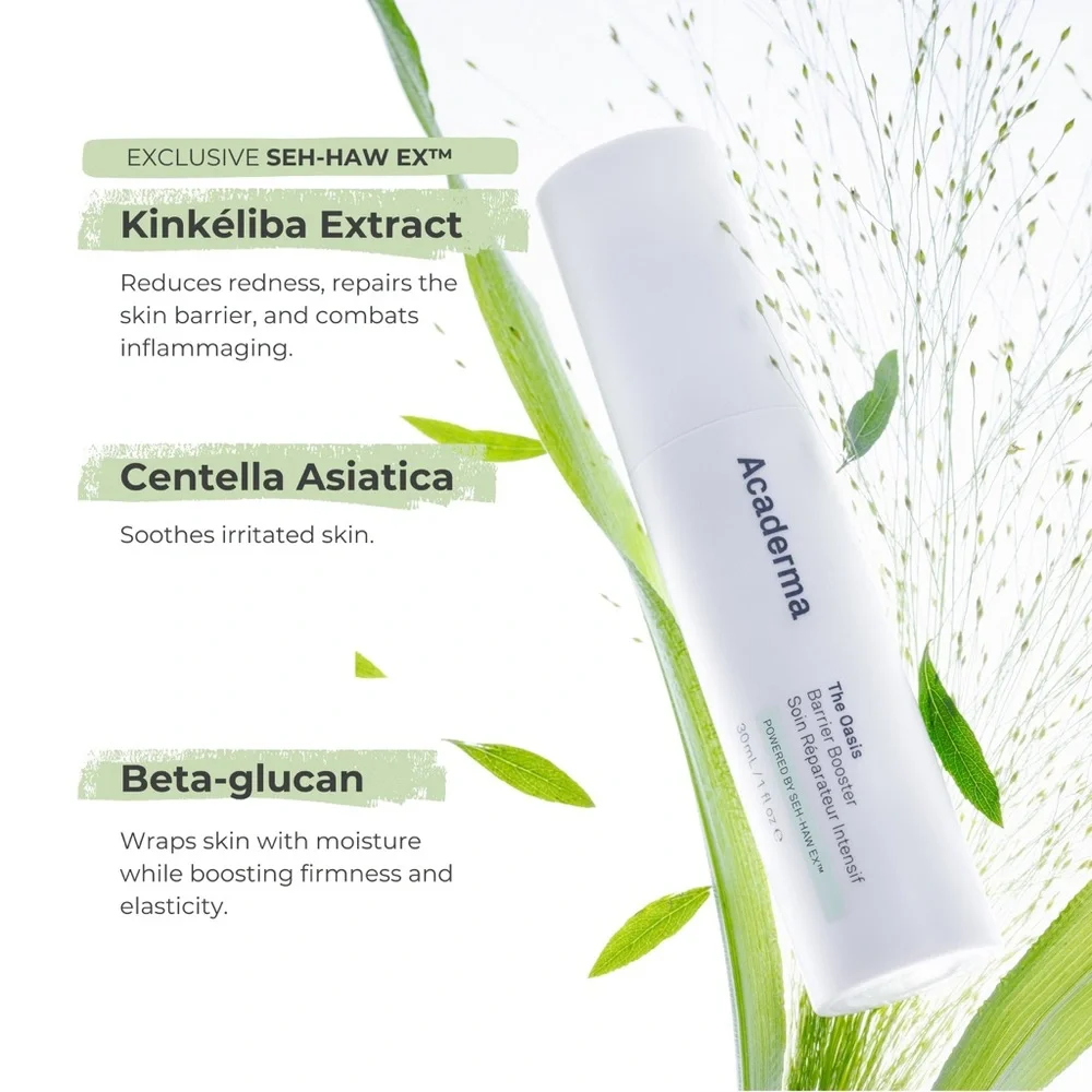 3/$15 Acaderma The Oasis Barrier Booster Serum Mini Size